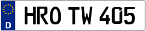 Truck License Plate